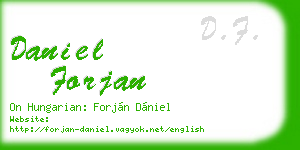 daniel forjan business card